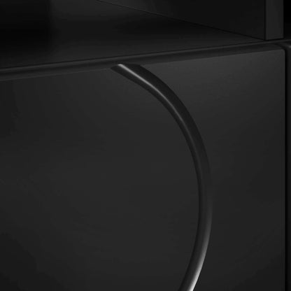 TV Stand 90 x 34.5 x 40 cm Black Engineered Wood