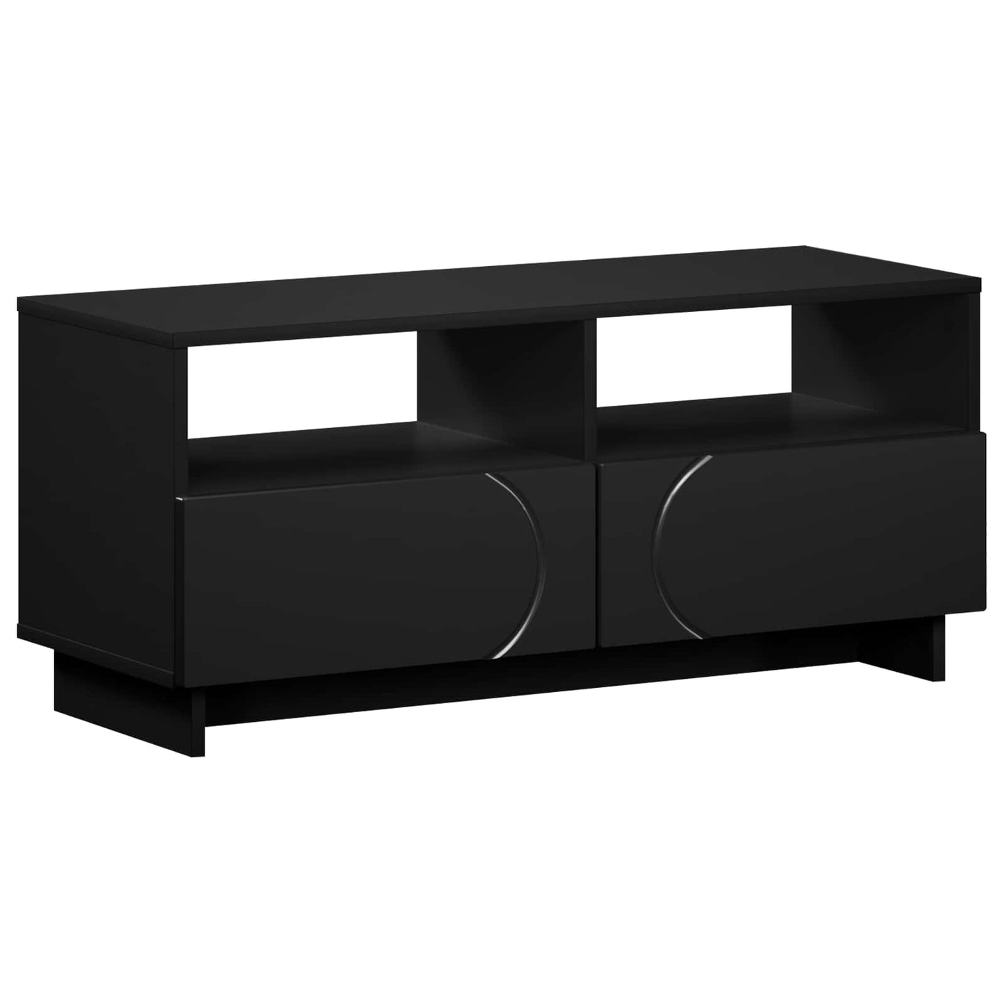 TV Stand 90 x 34.5 x 40 cm Black Engineered Wood