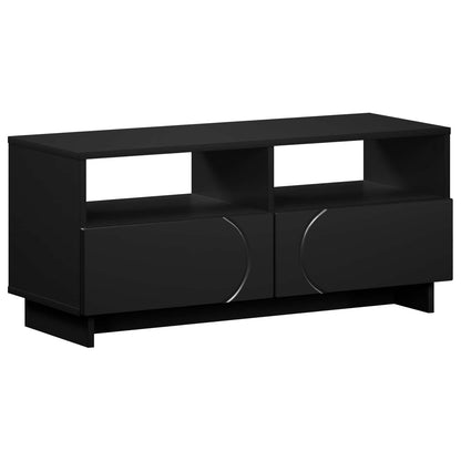 TV Stand 90 x 34.5 x 40 cm Black Engineered Wood