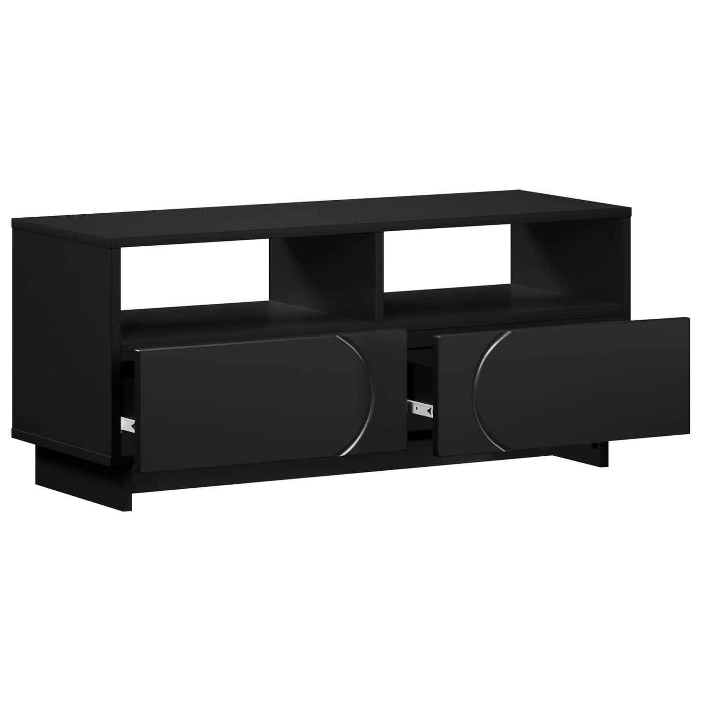 TV Stand 90 x 34.5 x 40 cm Black Engineered Wood