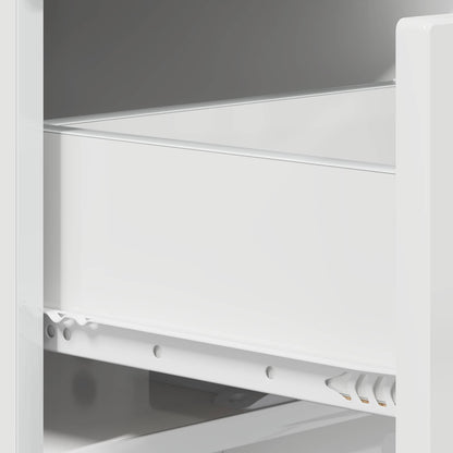 TV Stand 90 x 34.5 x 40 cm High Gloss White Engineered Wood