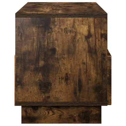 TV Stand 90 x 34.5 x 40 cm Smoked Oak Engineered Wood
