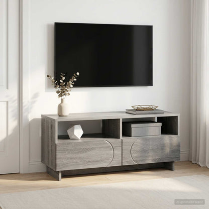 TV Stand 90 x 34.5 x 40 cm Grey Sonoma Engineered Wood