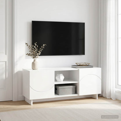 TV Stand 90 x 34.5 x 40 cm White Engineered Wood