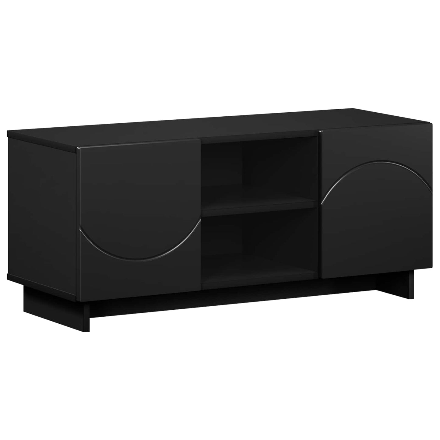 TV Stand 90 x 34.5 x 40 cm Black Engineered Wood
