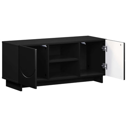 TV Stand 90 x 34.5 x 40 cm Black Engineered Wood