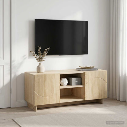 TV Stand 90 x 34.5 x 40 cm Sonoma Oak Engineered Wood