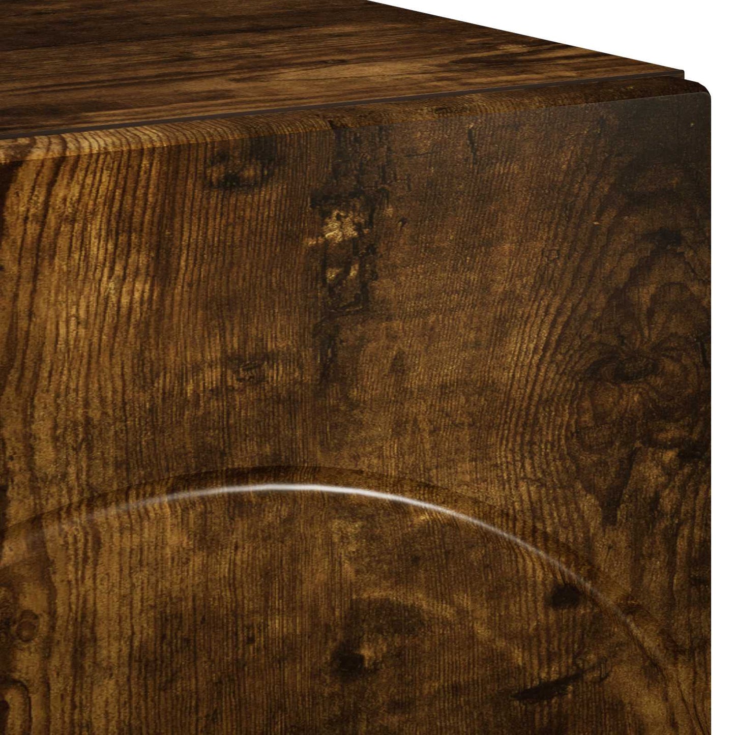 TV Stand 90 x 34.5 x 40 cm Smoked Oak Engineered Wood