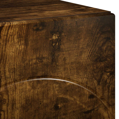 TV Stand 90 x 34.5 x 40 cm Smoked Oak Engineered Wood