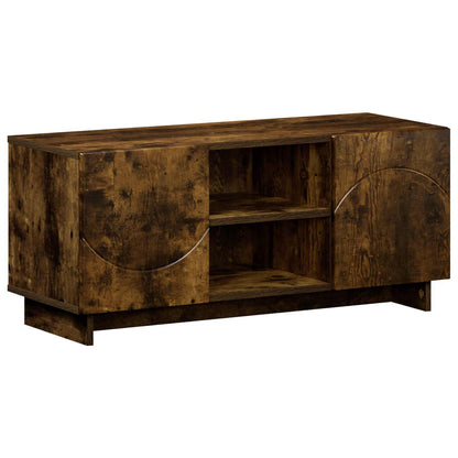 TV Stand 90 x 34.5 x 40 cm Smoked Oak Engineered Wood
