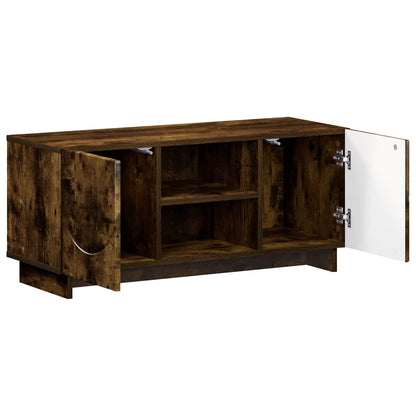 TV Stand 90 x 34.5 x 40 cm Smoked Oak Engineered Wood