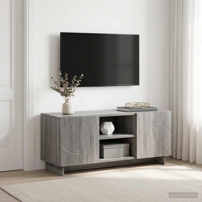 TV Stand 90 x 34.5 x 40 cm Grey Sonoma Engineered Wood