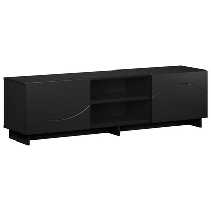 TV Stand 140 x 34.5 x 40 cm Black Engineered Wood