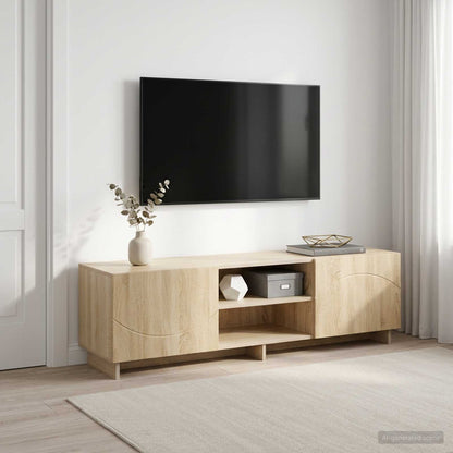 TV Stand 140 x 34.5 x 40 cm Sonoma Oak Engineered Wood