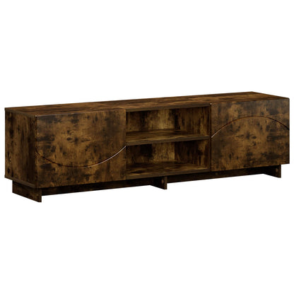 TV Stand 140 x 34.5 x 40 cm Smoked Oak Engineered Wood