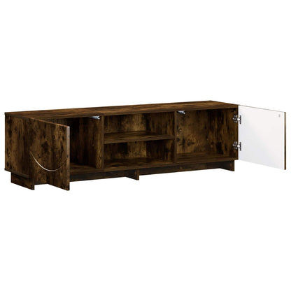 TV Stand 140 x 34.5 x 40 cm Smoked Oak Engineered Wood
