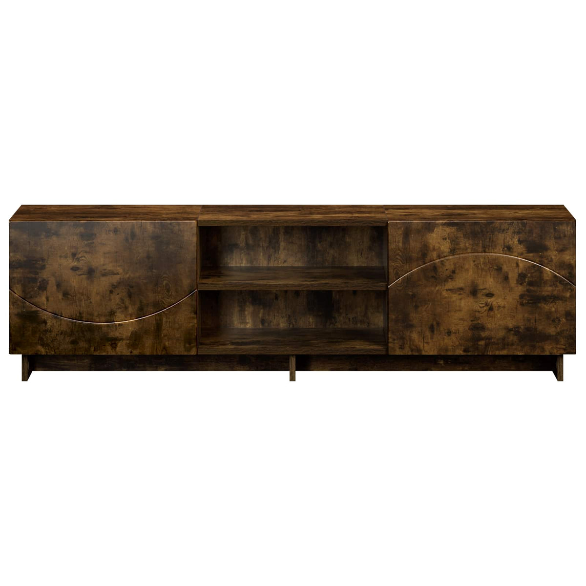 TV Stand 140 x 34.5 x 40 cm Smoked Oak Engineered Wood