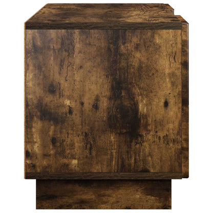 TV Stand 140 x 34.5 x 40 cm Smoked Oak Engineered Wood