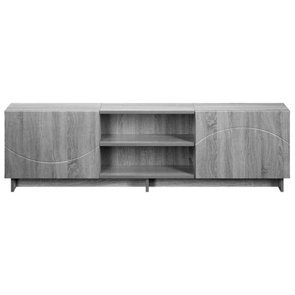 TV Stand 140 x 34.5 x 40 cm Grey Sonoma Engineered Wood