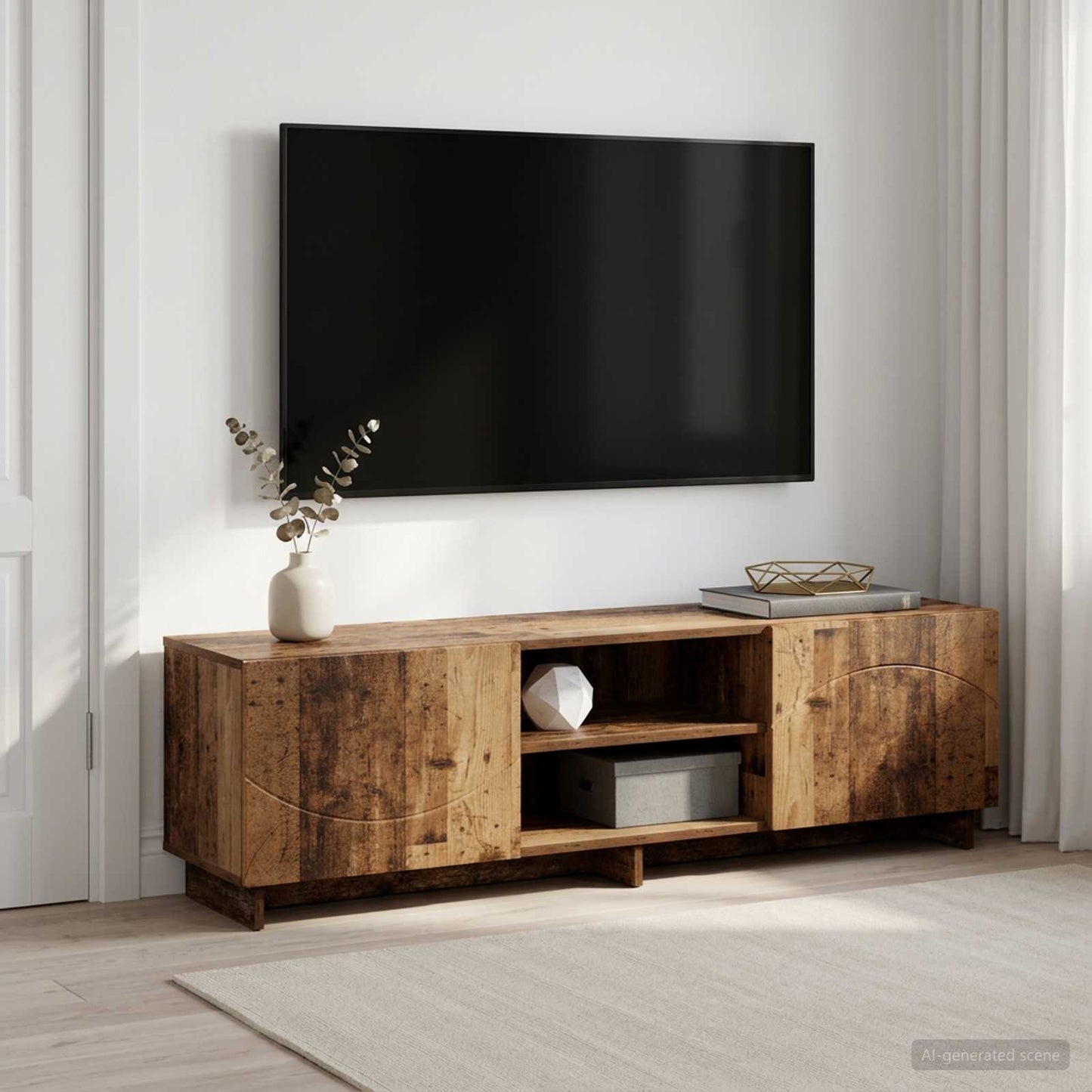 TV Stand 140 x 34.5 x 40 cm Old Wood Engineered Wood