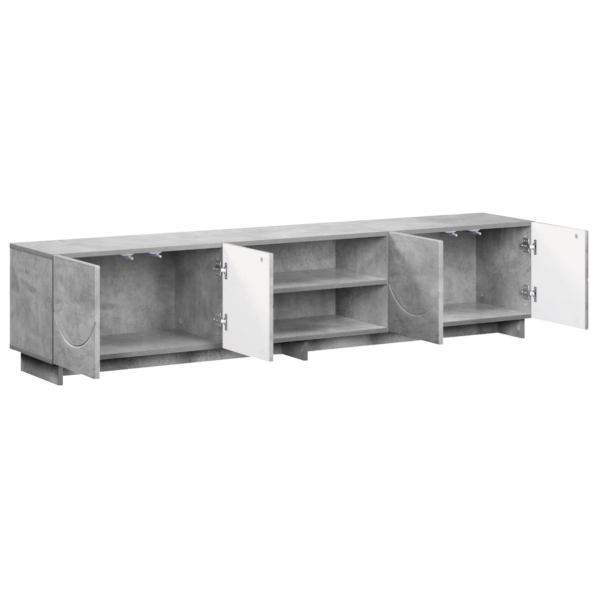 TV Stand 180 x 34.5 x 40 cm Concrete Grey Engineered Wood