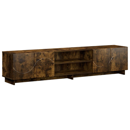 TV Stand 180 x 34.5 x 40 cm Smoked Oak Engineered Wood