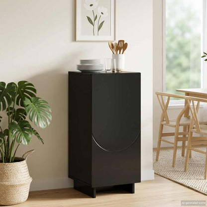 Sideboard Black 33.5 x 34.5 x 75 cm Engineered Wood