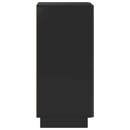 Sideboard Black 33.5 x 34.5 x 75 cm Engineered Wood