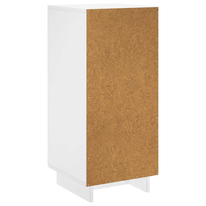 Sideboard High Gloss White 33.5 x 34.5 x 75 cm Engineered Wood