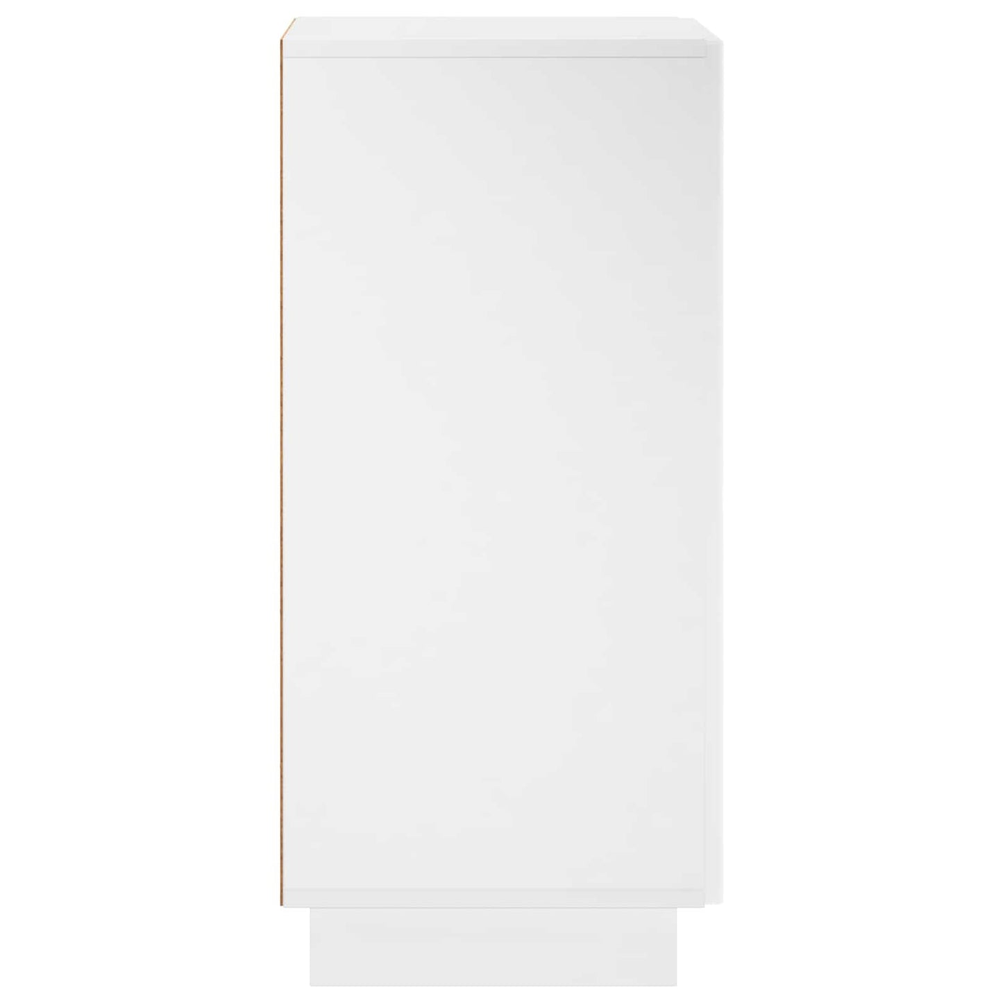 Sideboard High Gloss White 33.5 x 34.5 x 75 cm Engineered Wood