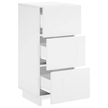 Sideboard White 33.5 x 34.5 x 75 cm Engineered Wood