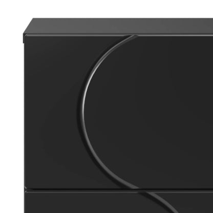 Sideboard Black 33.5 x 34.5 x 75 cm Engineered Wood
