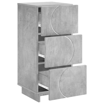 Sideboard Concrete Grey 33.5 x 34.5 x 75 cm Engineered Wood