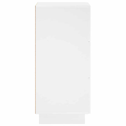 Sideboard High Gloss White 33.5 x 34.5 x 75 cm Engineered Wood