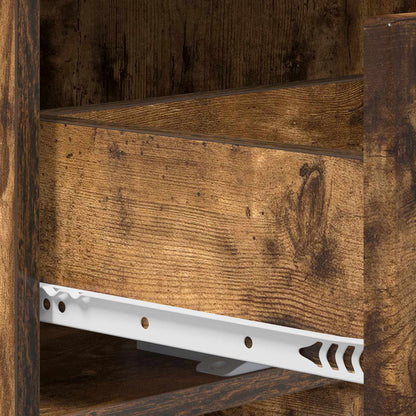 Sideboard Smoked Oak 33.5 x 34.5 x 75 cm Engineered Wood