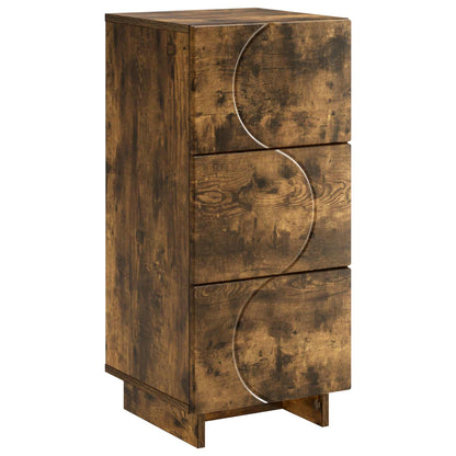 Sideboard Smoked Oak 33.5 x 34.5 x 75 cm Engineered Wood