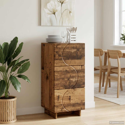 Sideboard Old Wood 33.5 x 34.5 x 75 cm Engineered Wood