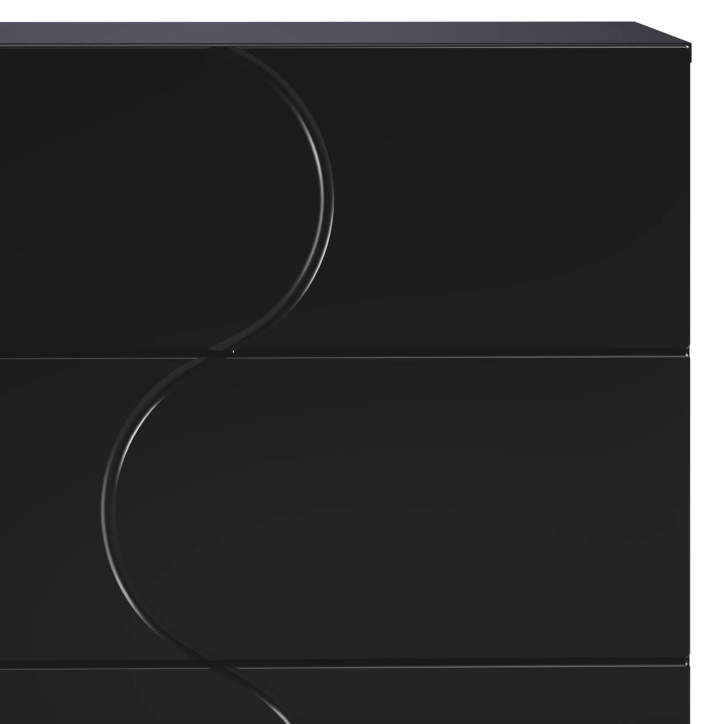 Sideboard Black 70 x 38 x 75 cm Engineered Wood
