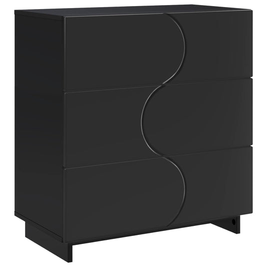 Sideboard Black 70 x 38 x 75 cm Engineered Wood