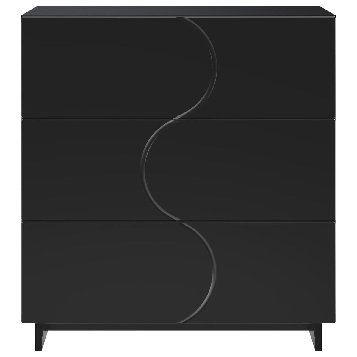 Sideboard Black 70 x 38 x 75 cm Engineered Wood