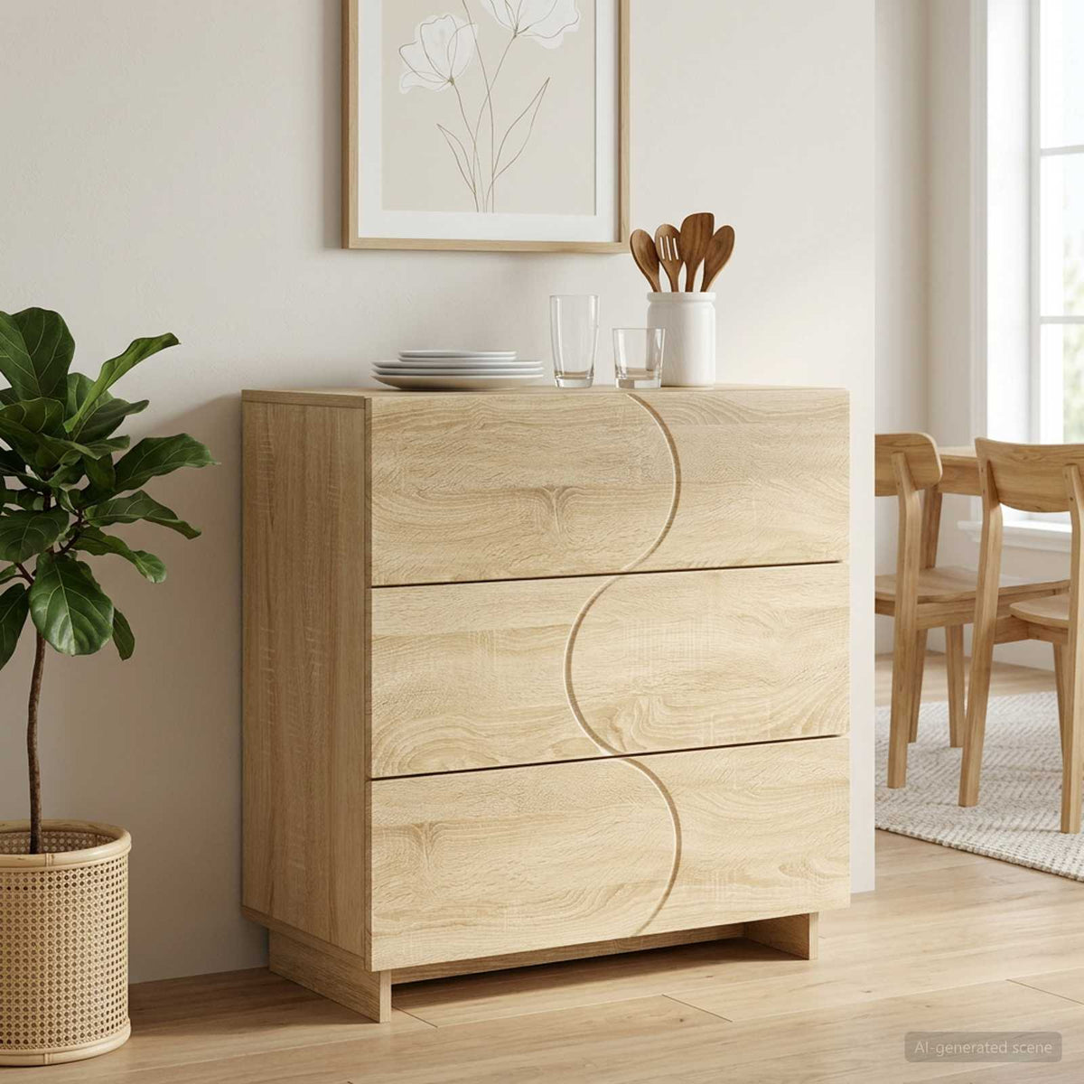 Sideboard Sonoma Oak 70 x 38 x 75 cm Engineered Wood