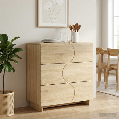 Sideboard Sonoma Oak 70 x 38 x 75 cm Engineered Wood