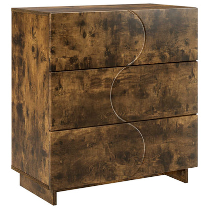 Sideboard Smoked Oak 70 x 38 x 75 cm Engineered Wood