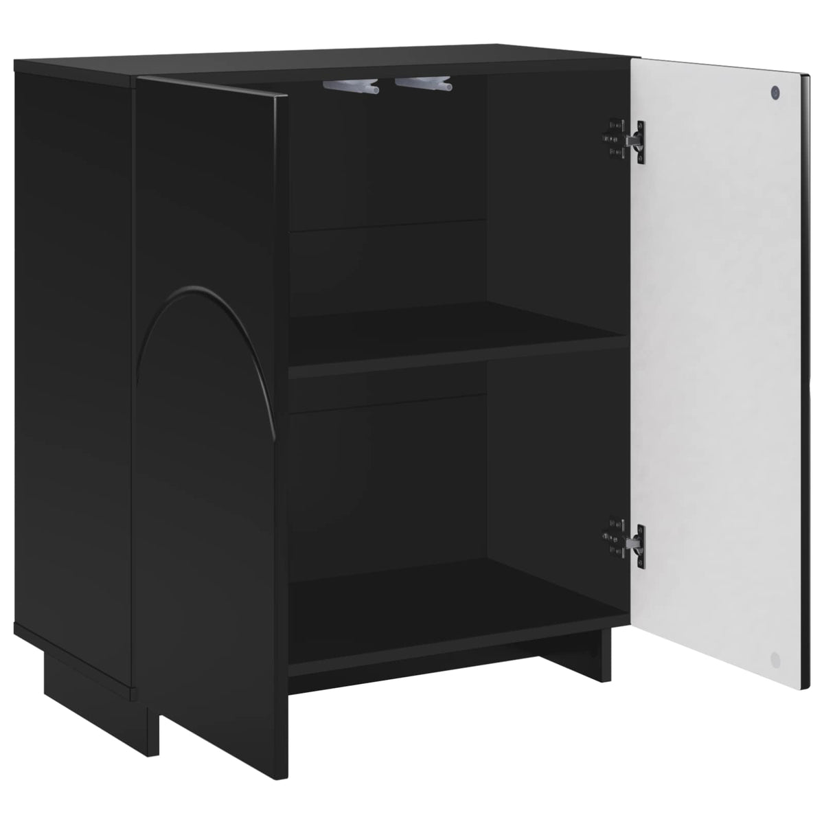 Sideboard Black 67 x 34.5 x 75 cm Engineered Wood