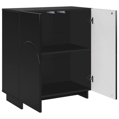 Sideboard Black 67 x 34.5 x 75 cm Engineered Wood