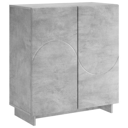 Sideboard Concrete Grey 67 x 34.5 x 75 cm Engineered Wood