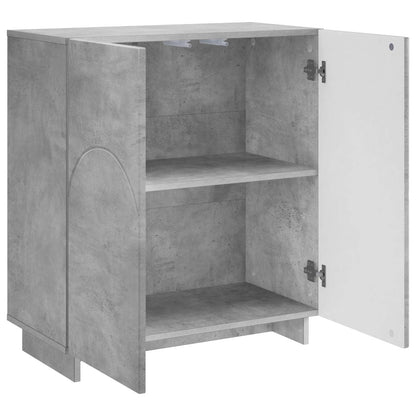 Sideboard Concrete Grey 67 x 34.5 x 75 cm Engineered Wood