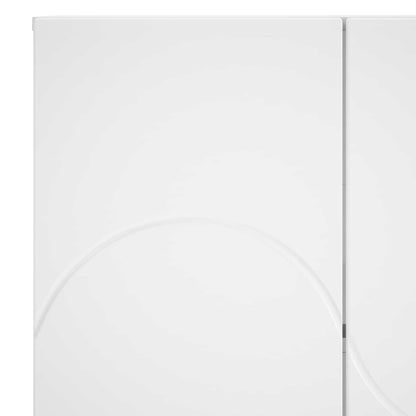 Sideboard High Gloss White 67 x 34.5 x 75 cm Engineered Wood