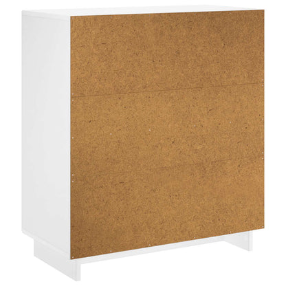 Sideboard High Gloss White 67 x 34.5 x 75 cm Engineered Wood