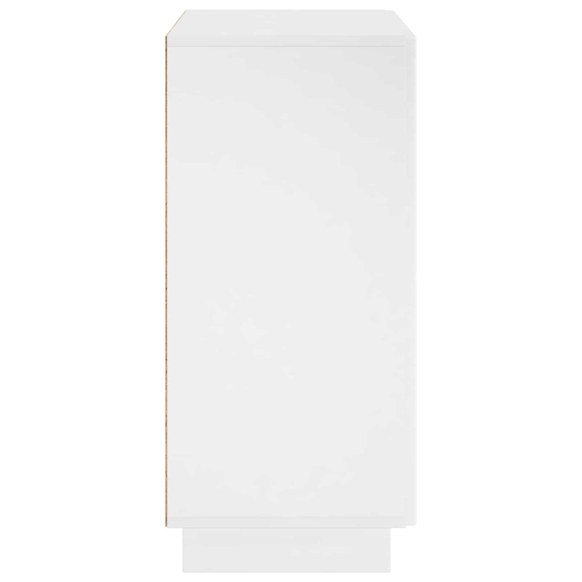 Sideboard High Gloss White 67 x 34.5 x 75 cm Engineered Wood